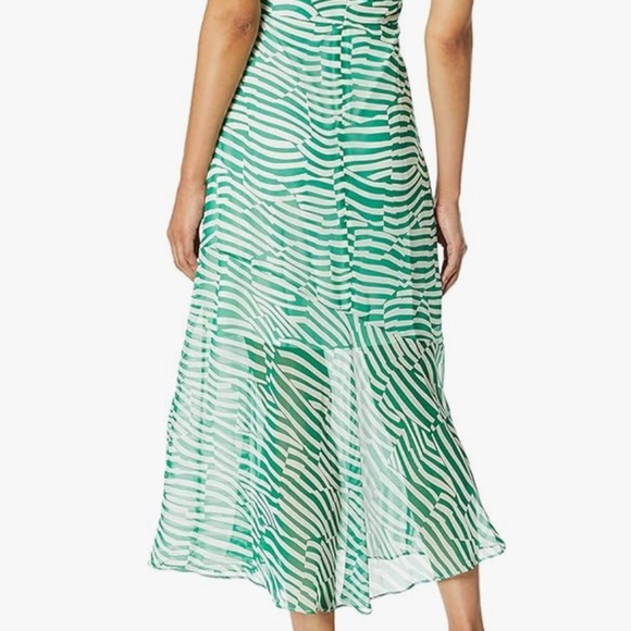 Sam Edelman Green and White Midi Dress - Picture 5 of 14